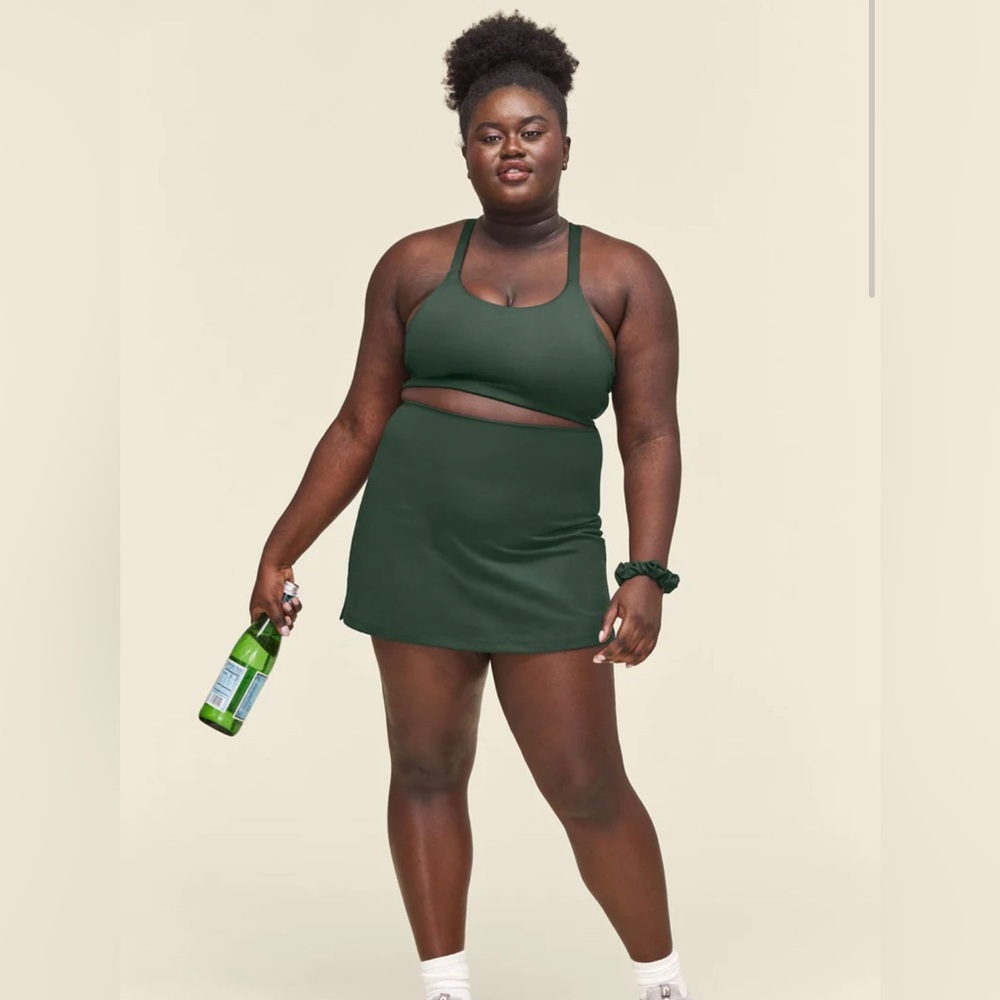 Girlfriend Collective Sport Skort in Moss